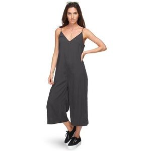 Patagonia June Lake Jumpsuit Wide Leg Crop Tencel One Piece In Gray Size L